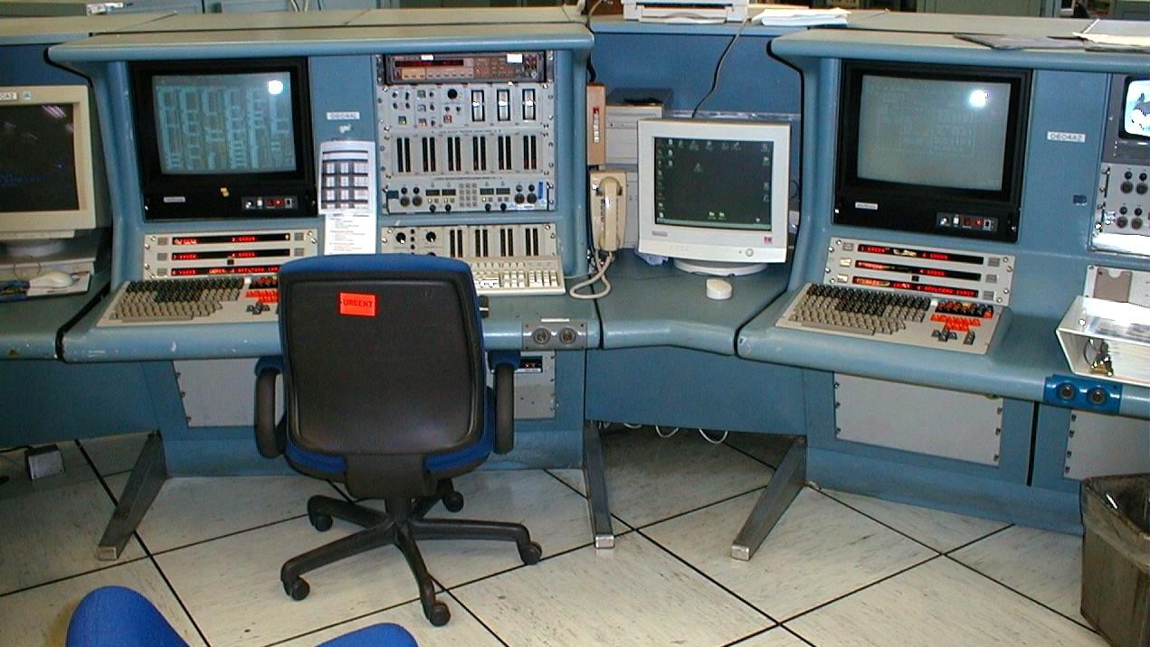 Picture of a typical Space Shuttle Launch Console