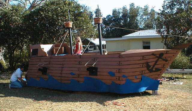 Picture of float construction